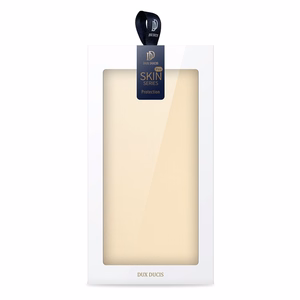 Dux Ducis Skin Pro Suojakuori Samsung Galaxy S23+:lle - läppäkuori korttilompakko jalusta kultainen