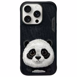 Nimmy Big Eyed Pet 2.0 Panda case for iPhone 16 Pro - black
