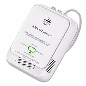 Qoltec 52576 hiilimonoksidianturi | CO-tunnistin | 85dB hälytys | LED