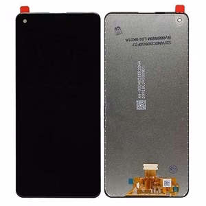 LCD näyttö Samsung A217F A21s kosketusnäytöllä musta alkuperäinen