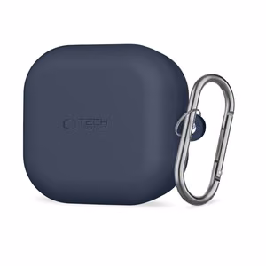 Tech-Protect Silicone Hook -suojakuori Samsung Galaxy Buds 4 / 4 Pro:lle laivastonsininen