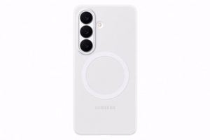 Samsung Silicone Magnet Suojakuori Samsung Galaxy S26:lle, MagSafe-yhteensopiva - valkoinen