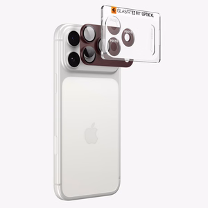 Spigen Optik Pro XL GLAS.TR EZ FIT karkaistu lasi mallille iPhone 18 Pro Max, tumma kirsikanvärinen