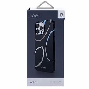 Uniq Coehl Valley kotelo iPhone 13 Pro Max - laivastonsininen - tummansininen