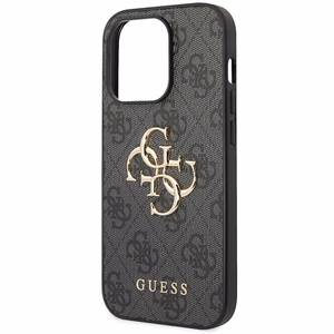 Guess 4G Big Metal Logo Suojakuori iPhone 15 Pro Max:lle - harmaa