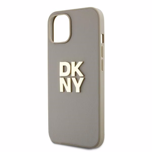 DKNY Wrist Strap Stock Logo Suojakuori iPhone 15 Plus:lle - Beige