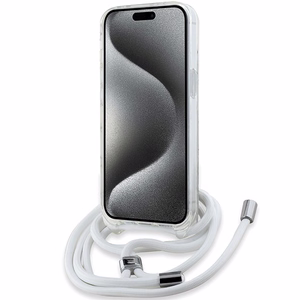 Karl Lagerfeld IML Choupette Head & Cord MagSafe Suojakuori iPhone 13 / 14 / 15:lle - läpinäkyvä