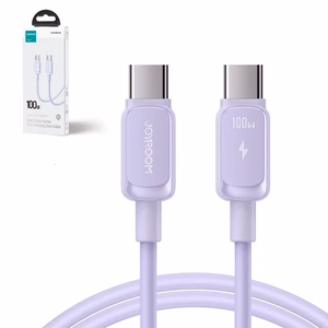 Joyroom Multi-Color Series A14 USB-C / USB-C 100W Kaapeli 1.2m - violetti