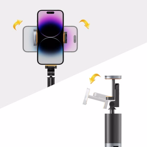 Tech-Protect L08S Bluetooth Selfie Stick with Remote Control, Tripod up to 141cm - Black