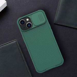 Nillkin CamShield Pro Case iPhone 14 Plus panssaroitu kansi kameran suojus vihreä