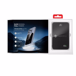 Varavirtalähde MagSafella Forcell F-Energy SuperSlim F5K8 QC4.0 PD3.0 15W 5000 mAh musta