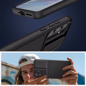 Tech-Protect Velar Cam+ Suojakuori Samsung Galaxy A55 5G:lle - musta