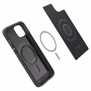 Spigen Core Armor Mag MagSafe-yhteensopiva Suojakuori iPhone 15 Plus:lle - matta musta