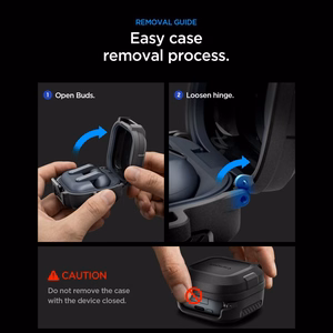 Spigen Lock Fit Case for Samsung Galaxy Buds 4 / 4 Pro - Matte Black