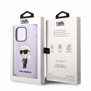 Karl Lagerfeld KLHCP14XSNIKBCU iPhone 14 Pro Max 6.7" hardcase purple/purple Silicone Ikonik