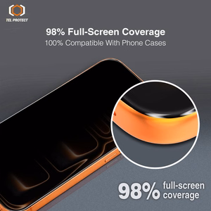 Karkaistu lasi Tel Protect 10X Privacy DLC Diamond Coating iPhone 16 Pro/17:lle