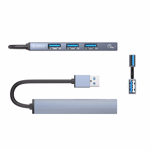 Orico AH-A13 USB-A Keskitin 1x USB-A 3.0 + 3x USB-A 2.0 - harmaa