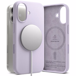 Ringke Silicone Magnetic MagSafe -suojakuori iPhone 17 - violetti
