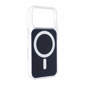 Clear Fusion Mag Cover-suojakuori mallille iPhone 16e (SE 4, 2025) / 17e, MagSafe-yhteensopiva – tummansininen