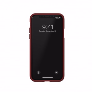 Adidas OR Molded PU Suede suojakuori iPhone X / XS:lle - viininpunainen