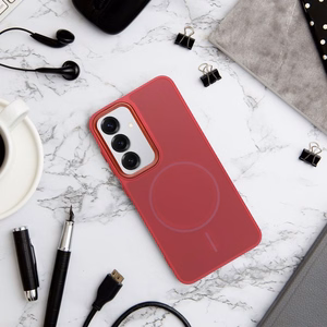 Suojakuori Samsung A37 Frame Mag Cover MagSafe-yhteensopiva magenta