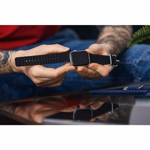Strap do Apple Watch Forcell F-Design FA12 silicone holes 42 / 44 / 45 / 49 mm yellow