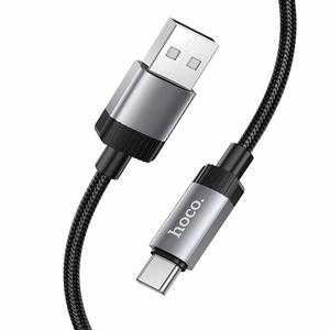 Kaapeli USB-A USB-C Hoco 3A 1 m X117 musta
