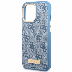 Guess GUHMP14LU4GPRB iPhone 14 Pro 6.1 sininen/sininen kovakuori 4G Logo Plate MagSafe