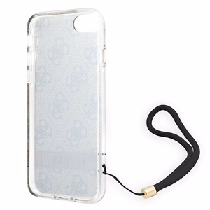 Guess GUOHCI8H4STW iPhone SE 2022 / SE 2020 / 7/ 8 brown/brown hardcase 4G Print Strap