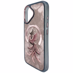 Nimmy Magnetic Fantasy Animal MagSafe iPhone 16 -suojakuori - ruusukulta