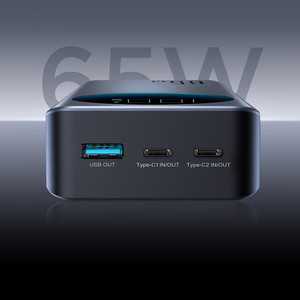 Joyroom JR-PBF05 Pro 30000mAh 65W Powerbank Digitaalinäytöllä 2x USB-C 1x USB-A - Musta