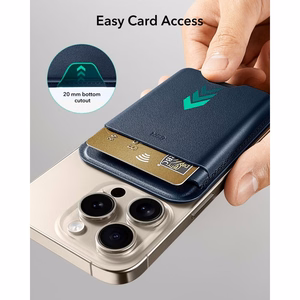 ESR Classic RFID-suojattu MagSafe-magneettikorttikotelo puhelimelle – tummansininen