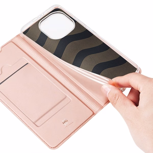 DUX DUCIS Skin Pro Kirjahylly tyyppi tapauksessa Xiaomi Mi 11 Pro vaaleanpunainen