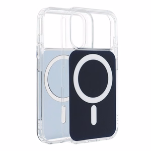 Clear Fusion Mag Cover-suojakuori mallille iPhone 15, MagSafe-yhteensopiva – tummansininen