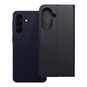 Läppäsuojakuori Samsung A57 Fancy Book musta