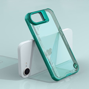 Nillkin Iceblade Prop Suojakuori jalustalla iPhone 16e / 17e:lle - vihreä