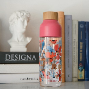 Quokka Ice Ecozen water bottle, 720 ml, Red Flowers