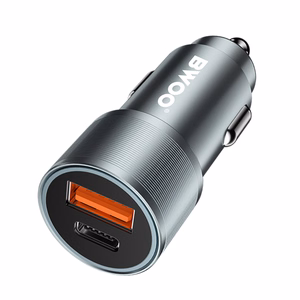Car charger  Bwoo (CC73) (1xUSB; 1xUSB-C; 38W) black