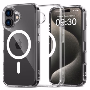 Tech-Protect FlexAir Hybrid MagSafe Suojakuori iPhone 16:lle - läpinäkyvä