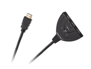HDMI-kytkin kaapelilla, 2 tuloa / 1 lähtö