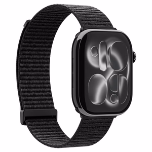 Spigen WBF01 ranneke malleille Apple Watch 44 / 45 / 46 / 49 mm, musta