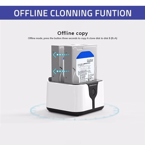 SATA III USB 3.0 Super speed 5Gb/s with Clonning function (Qoltec 50309 HDD SSD 2.5" 3.5" docking station)