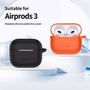 Tech-Protect Silikoninen Hook Suojakuori Apple AirPods 3:lle - vihreä