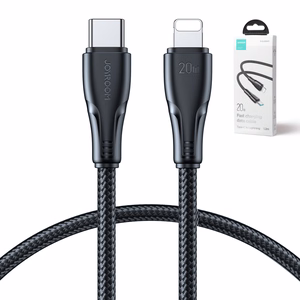 Joyroom Surpass Series A11 Lightning / USB-C 20W 1.2 m kaapeli - musta
