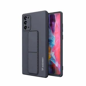 Wozinsky Kickstand Case silikoninen suojakuori jalustalla Samsung Galaxy Note 20 tummansininen