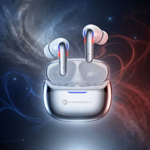 Forcell F-Audio Pulse Pro ANC + ENC TWS wireless earbuds – silver