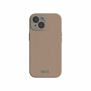 Moshi Napa MagSafe laadukas vegaaninahkainen suojakuori iPhone 15 -laitteelle, Woodsmoke Brown -värinen