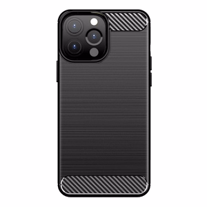 Carbon Case Joustava kansi TPU asia iPhone 13 Pro Max musta