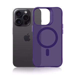 3mk Smoke MagCase iPhone 16 Pro Max:lle violetti-puoliläpinäkyvä