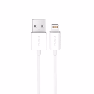 Puro TPE 12W USB-A - Lightning Kaapeli 2m - valkoinen